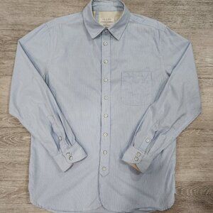 Rag Bone Tailored Workwear Striped Long Sleeve Shirt Men's Size L